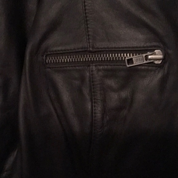 EUC,Nine West,Size 16,Black Leather,Size14pants.Both pieces.Leather,BomberJacket - Picture 3 of 7